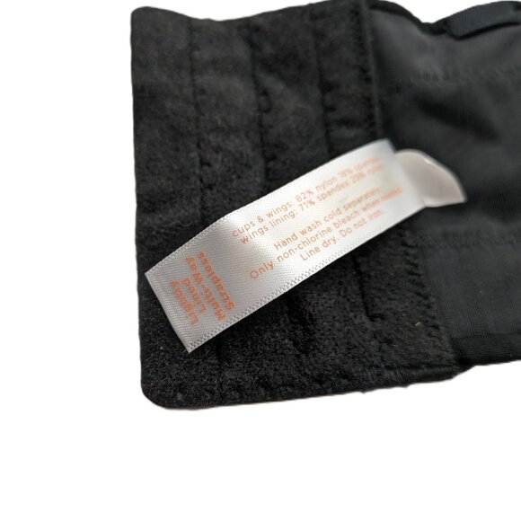 Lane Bryant Cacique Bra Womens MultiWay Strapless Lightweight 38F Black Straps - Picture 10 of 10